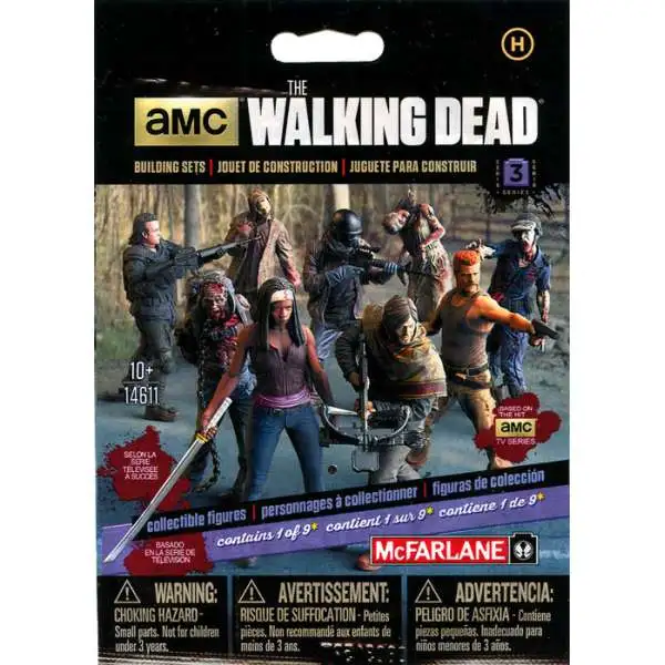 McFarlane Toys The Walking Dead Building Sets Series 3 Walking Dead Collectible Figures Mystery Pack [Humans]