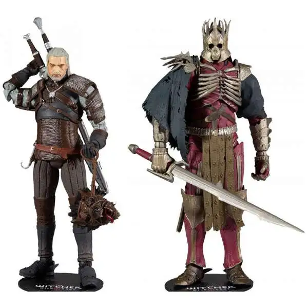 McFarlane Toys Witcher Series 1 Geralt of Rivia & Eredin Breacc Glas Set of Both Action Figures