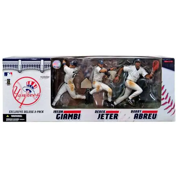 McFarlane Toys MLB New York Yankees Sports Picks Baseball Exclusive 3-Pack Jason Giambi, Derek Jeter & Bobby Abreu Exclusive Action Figure 3-Pack