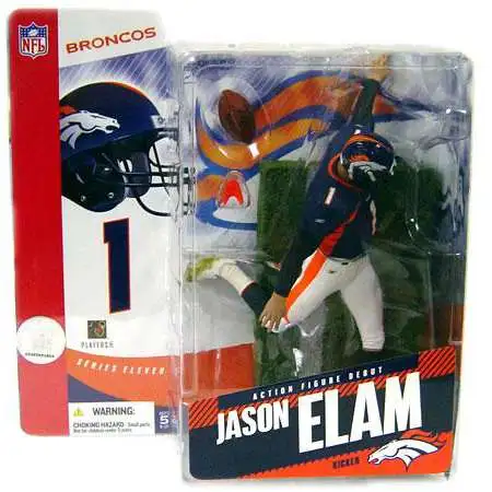 McFarlane Toys NFL Denver Broncos Sports Picks Football Series 11 Jason Elam Action Figure