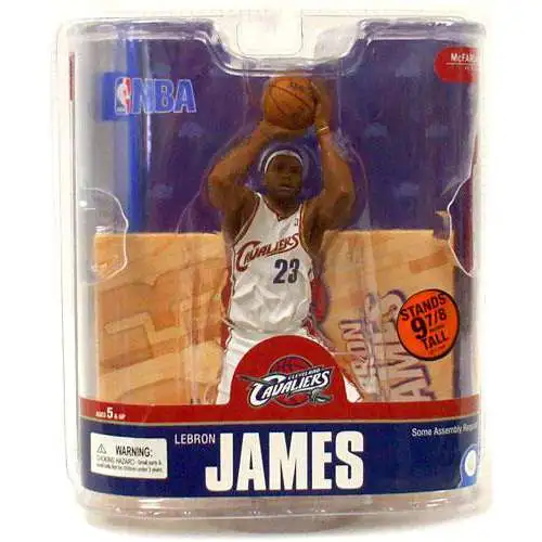McFarlane Toys NBA Cleveland Cavaliers Sports Basketball Series 13 LeBron James 4 Action Figure [White Jersey Variant]