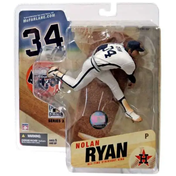 McFarlane Toys MLB Sports Picks Baseball Cooperstown Collection Series 3 Nolan Ryan Action Figure [Astros Uniform]