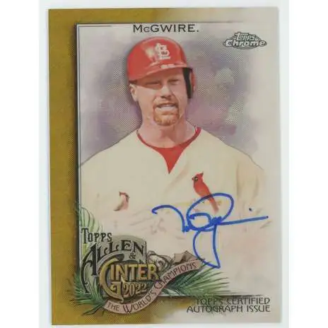 MLB 2022 Topps Allen & Ginter 25/50 Mark McGwire AGA-MM [Gold On Card Autograph]