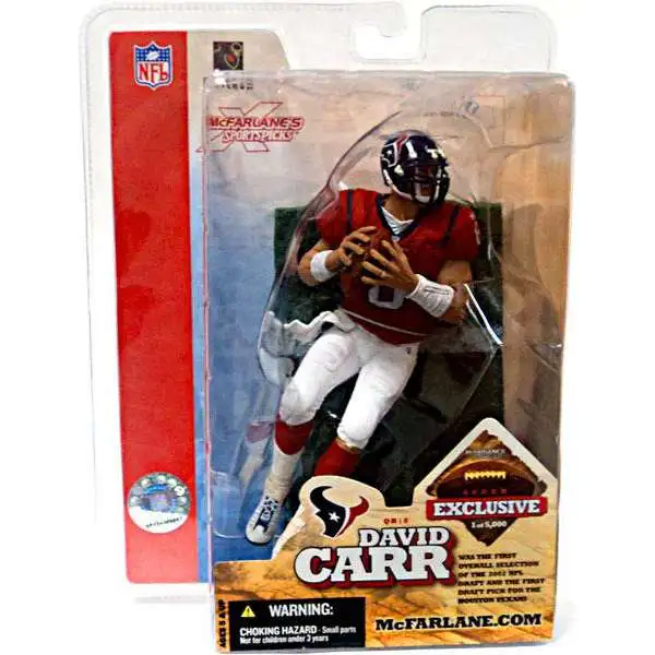 McFarlane Toys NFL Houston Texans Sports Picks Football Exclusive David Carr Exclusive Action Figure [Super Bowl XXXVIII]