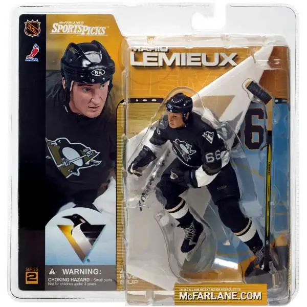 McFarlane Toys NHL Pittsburgh Penguins Sports Hockey Series 2 Mario Lemieux Action Figure [Black Jersey]