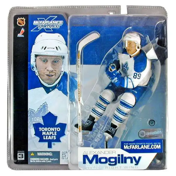 McFarlane Toys NHL Toronto Maple Leafs Sports Picks Hockey Series 3 Alexander Mogilny Action Figure [White Jersey]