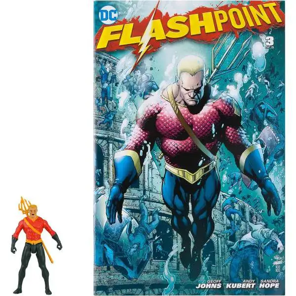 McFarlane Toys DC Page Punchers Aquaman Action Figure & Comic Book [Flashpoint]