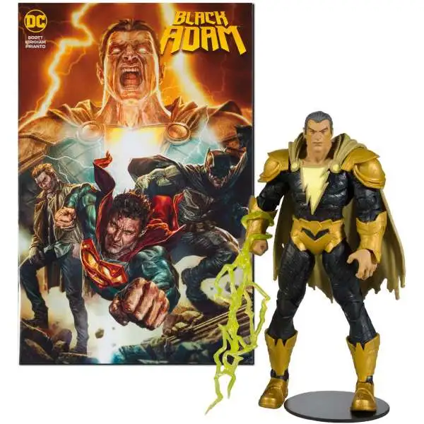 McFarlane Toys DC Page Punchers Black Adam Action Figure & Comic Book [Damaged Package]