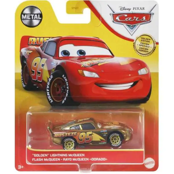 Disney / Pixar Cars "Golden" Lightning McQueen Exclusive Diecast Car [Damaged Package]