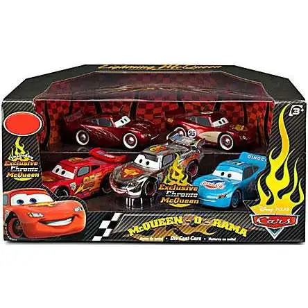 Disney / Pixar Cars Cars 2 1:43 Multi-Packs McQueen-O-Rama Exclusive Diecast Car Set [Set #1, Damaged Package]