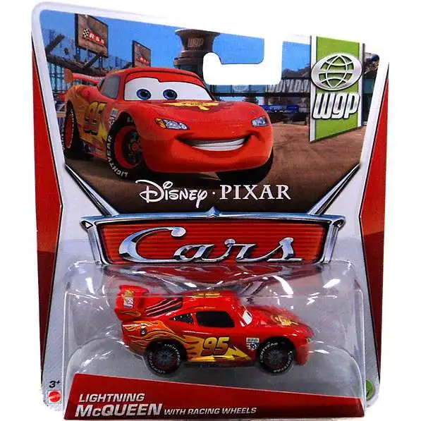 Disney / Pixar Cars Series 3 Lightning McQueen with Racing Wheels Diecast Car