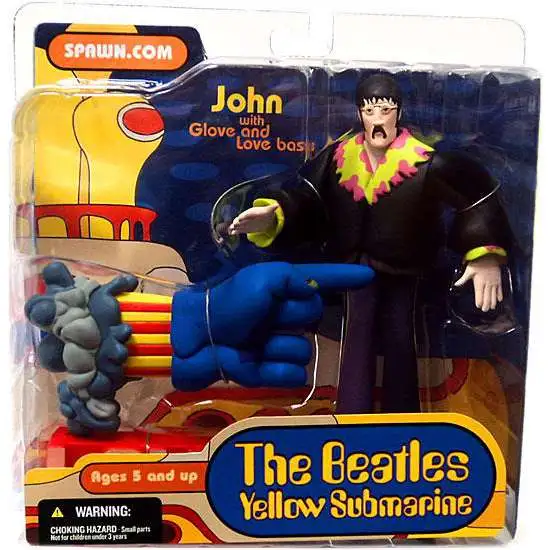 McFarlane Toys The Beatles Yellow Submarine John with Glove & Love Base Action Figure