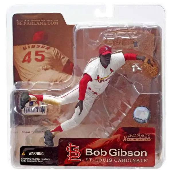 McFarlane Toys MLB Sports Picks Baseball Cooperstown Collection Series 1 Bob Gibson Action Figure [White Jersey]