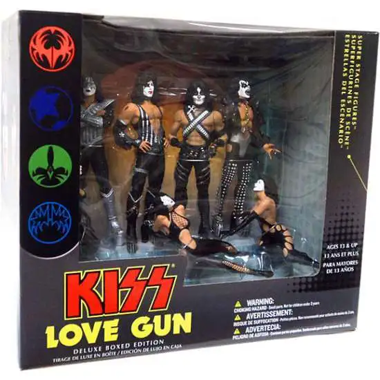 McFarlane Toys KISS Love Gun Action Figure Set - ToyWiz