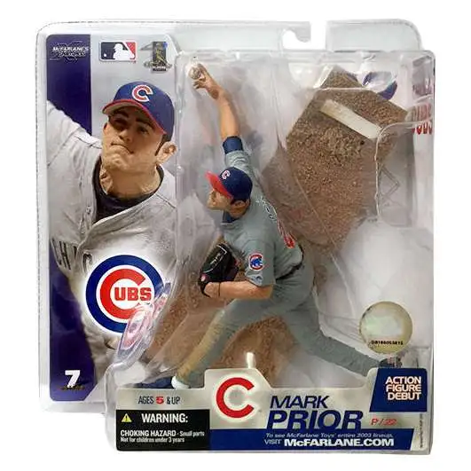 McFarlane Toys MLB Chicago Cubs Sports Picks Baseball Series 7 Mark Prior Action Figure [Gray Jersey]