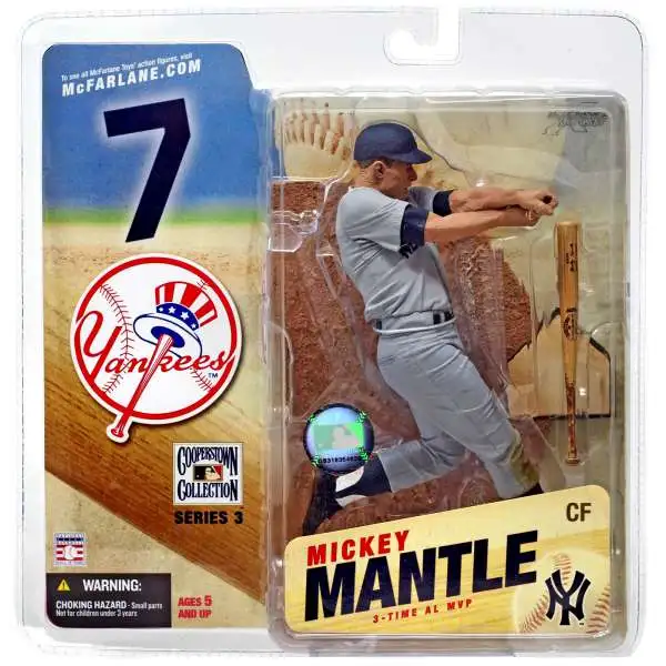 McFarlane Toys MLB New York Yankees Sports Picks Baseball Cooperstown Collection Series 3 Mickey Mantle Action Figure