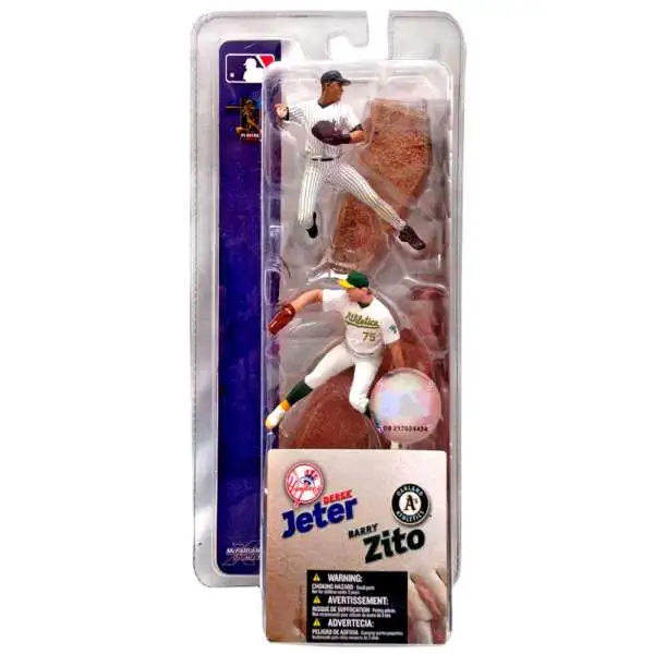 McFarlane Toys MLB New York Yankees / Oakland Athletics Sports Picks Baseball 3 Inch Mini Series 1 Derek Jeter & Barry Zito Mini Figure 2-Pack