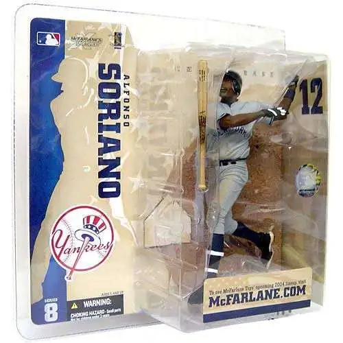 McFarlane Toys MLB New York Yankees Sports Picks Baseball Series 8 Alfonso Soriano Action Figure [Gray Jersey]