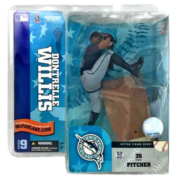 McFarlane Toys MLB Florida Marlins Sports Picks Baseball Series 9 Dontrelle Willis Action Figure [Black Jersey]