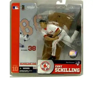 McFarlane Toys MLB Boston Red Sox Sports Picks Baseball Series 10 Curt Schilling Action Figure [White Jersey]