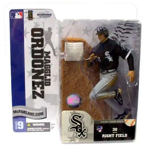 McFarlane Toys MLB Chicago White Sox Sports Picks Baseball Series 9 Magglio Ordonez Action Figure [Black Jersey Variant]