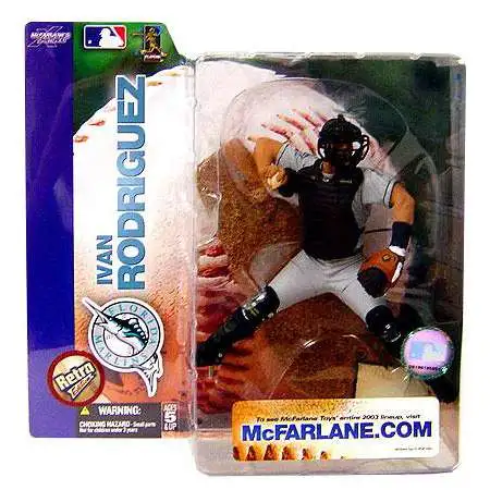 McFarlane Toys MLB Florida Marlins Sports Picks Baseball Series 7 Ivan Rodriguez Action Figure [Retro Variant, Damaged Package]