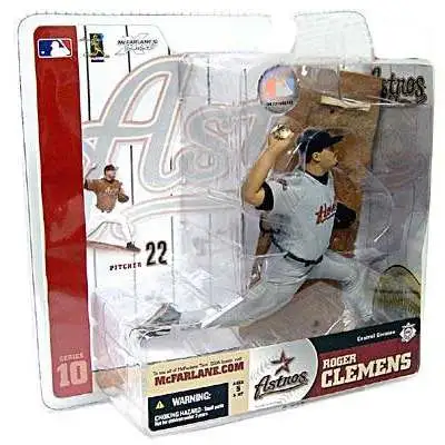 McFarlane Toys MLB Houston Astros Sports Picks Baseball Series 10 Roger Clemens Action Figure [Gray Jersey Variant]