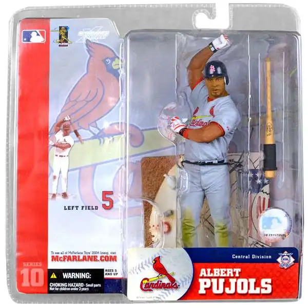McFarlane Toys MLB St. Louis Cardinals Sports Picks Baseball Series 10 Albert Pujols Action Figure [Gray Jersey Variant]