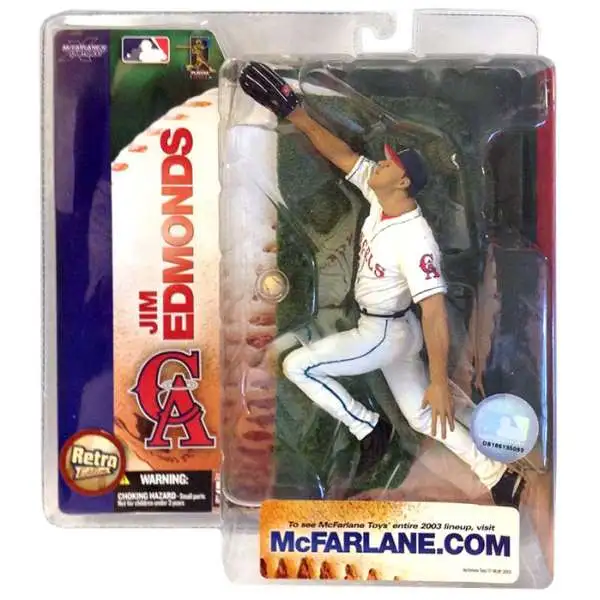 McFarlane Toys MLB Anaheim Angels Sports Picks Baseball Series 7 Jim Edmonds Action Figure [Angels Jersey Variant]