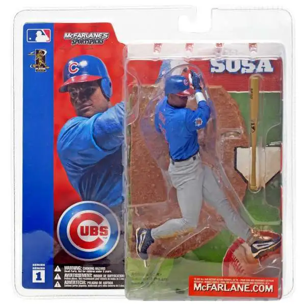 McFarlane Toys MLB Chicago Cubs Sports Picks Baseball Series 1 Sammy Sosa Action Figure [Blue Jersey]