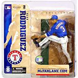 McFarlane Toys MLB Texas Rangers Sports Picks Baseball Series 8 Alex Rodriguez Action Figure [Blue Jersey]