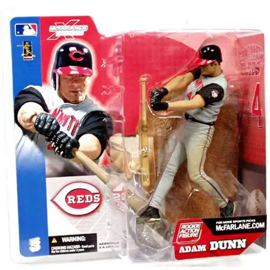 McFarlane Toys MLB Cincinnati Reds Sports Baseball Series 3 Adam Dunn Action Figure [Gray Jersey]