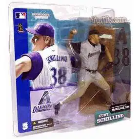 McFarlane Toys MLB Arizona Diamondbacks Sports Picks Baseball Series 3 Curt Schilling Action Figure [Gray Jersey Variant]