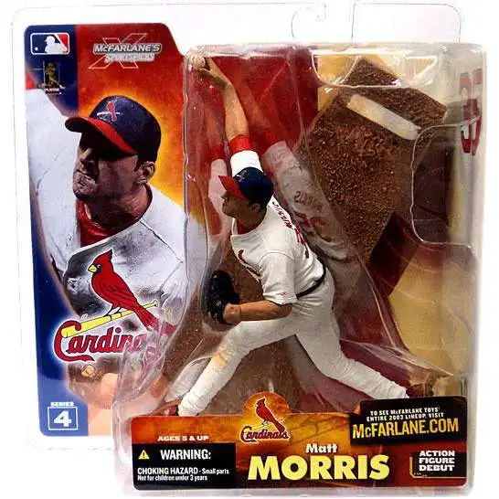 McFarlane Toys MLB St. Louis Cardinals Sports Picks Baseball Series 4 Matt Morris Action Figure [White, Damaged Package]