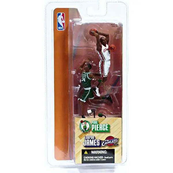 McFarlane Toys NBA Cleveland Cavaliers / Boston Celtics Sports Picks Basketball 3 Inch Mini Series 1 Lebron James & Paul Pierce Mini Figure 2-Pack
