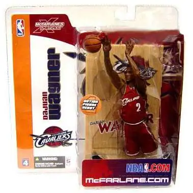 McFarlane Toys NBA Cleveland Cavaliers Sports Basketball Series 4 Dajuan Wagner Action Figure [Red Jersey]