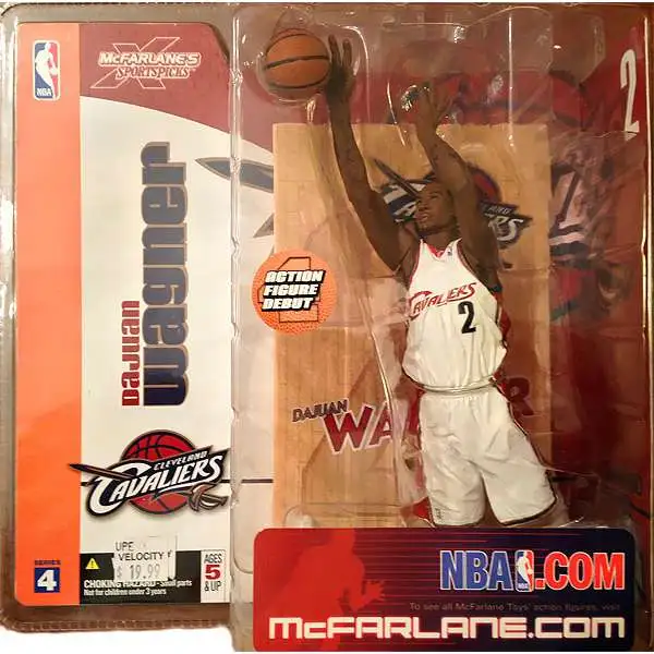 McFarlane Toys NBA Cleveland Cavaliers Sports Picks Basketball Series 4 Dujuan Wagner Action Figure [White Jersey Variant]