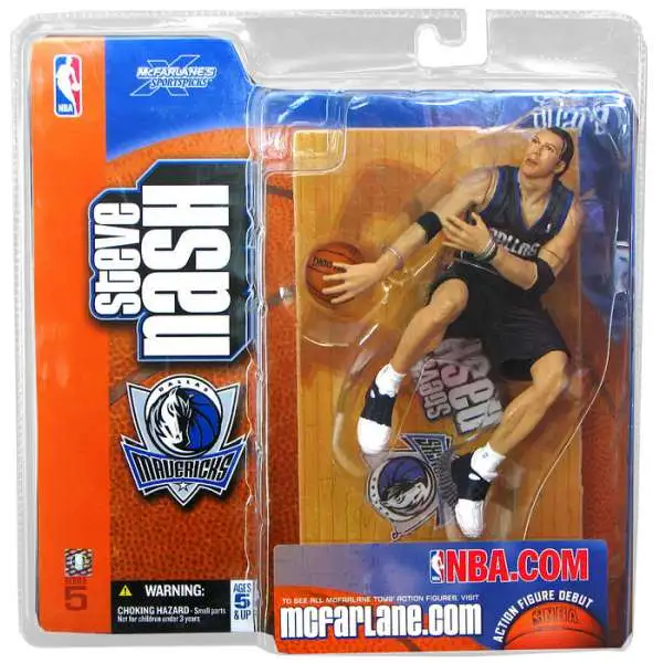 McFarlane Toys NBA Dallas Mavericks Sports Picks Basketball Series 5 Steve Nash Action Figure [Blue Jersey]