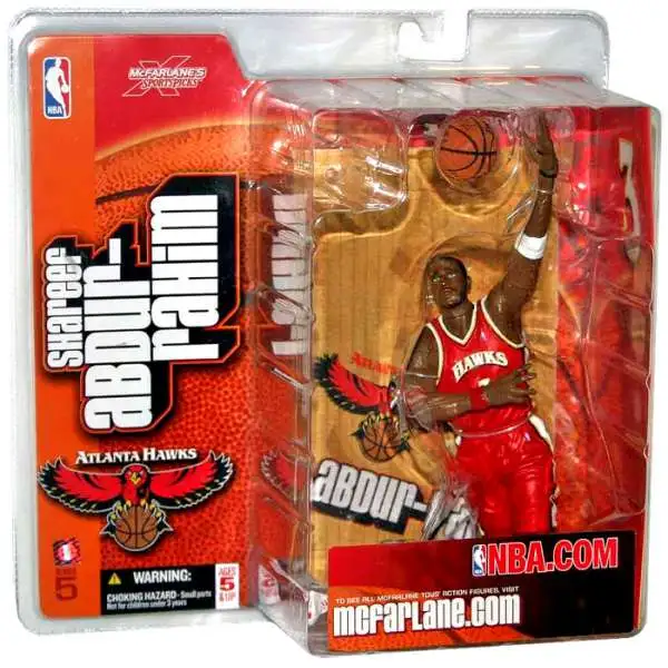 McFarlane Toys NBA Atlanta Hawks Sports Picks Basketball Series 5 Shareef Abdur Rahim Action Figure [Red Jersey]