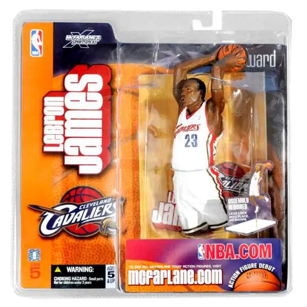 McFarlane Toys NBA Cleveland Cavaliers Sports Picks Basketball Series 5 LeBron James Action Figure [White Jersey]