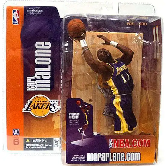 McFarlane Toys NBA Los Angeles Lakers Sports Basketball Series 6 Karl Malone Action Figure [Purple Jersey]