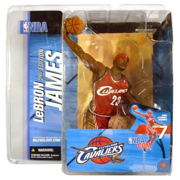 McFarlane Toys NBA Cleveland Cavaliers Sports Picks Basketball Series 7 LeBron James Action Figure [Red Jersey]