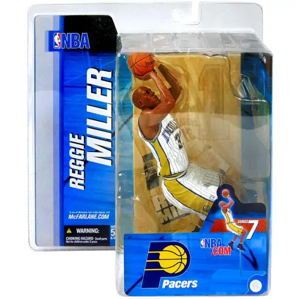 McFarlane Toys NBA Indiana Pacers Sports Picks Basketball Series 7 Reggie Miller Action Figure [White Jersey]