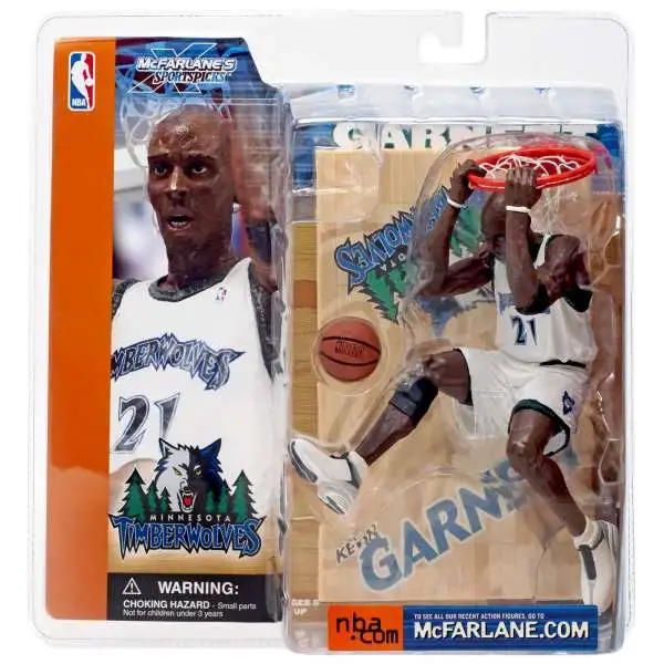 McFarlane Toys NBA Minnesota Timberwolves Sports Picks Basketball Series 1 Kevin Garnett Action Figure [White Jersey]