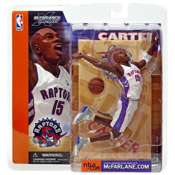McFarlane Toys NBA Toronto Raptors Sports Picks Basketball Series 1 Vince Carter Action Figure [White Jersey]