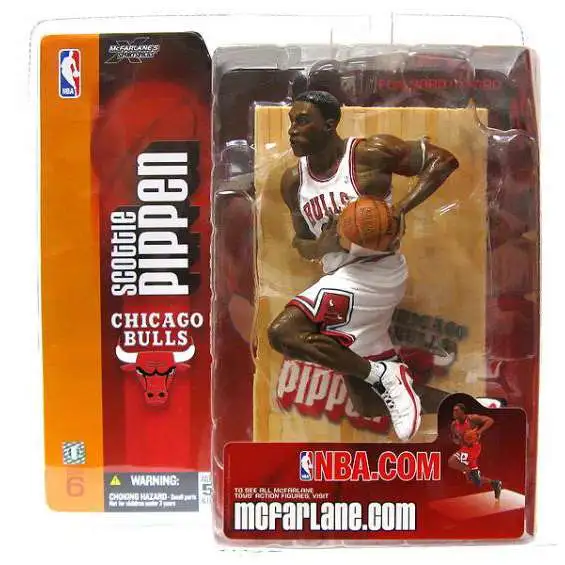 McFarlane Toys NBA Chicago Bulls Sports Basketball Series 6 Scottie Pippen Action Figure [White Jersey Variant]