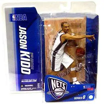 McFarlane Toys NBA New Jersey Nets Sports Picks Basketball Series 8 Jason Kidd Action Figure [White Jersey]