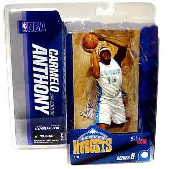 McFarlane Toys NBA Denver Nuggets Sports Basketball Series 8 Carmelo Anthony Action Figure [White Jersey]