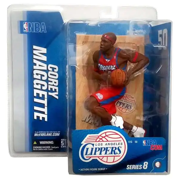 McFarlane Toys NBA Los Angeles Clippers Sports Picks Basketball Series 8 Corey Maggette Action Figure [Red Jersey]
