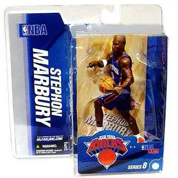 McFarlane Toys NBA New York Knicks Sports Picks Basketball Series 8 Stephon Marbury Action Figure [Blue Jersey]